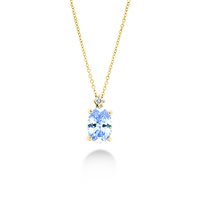 Collier Lux Gioielli Femme in Or Topazio CLLK3567;TA;OV;3;160;9G